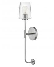  83450BN - Large Single Light Tall Sconce