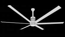 Big Ass Fans MK-I61-081806A729I12S2 - Ceiling Fan Kit, i6, 96", 100-277V/1PH, WiFi/BLE, Indoor, 0.05HP, 125W, Universal Mount