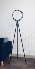 Lit Up Lighting FL2202BK - Circle floor lamp, 60"" Aluminium +PMMA Color : 3500K, Voltage: AC110-265V, Dimmable