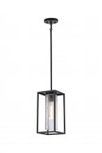 Lit Up Lighting LIT7730BK-CR - 6.5", 1x60W, E26 Pendant in black finish
