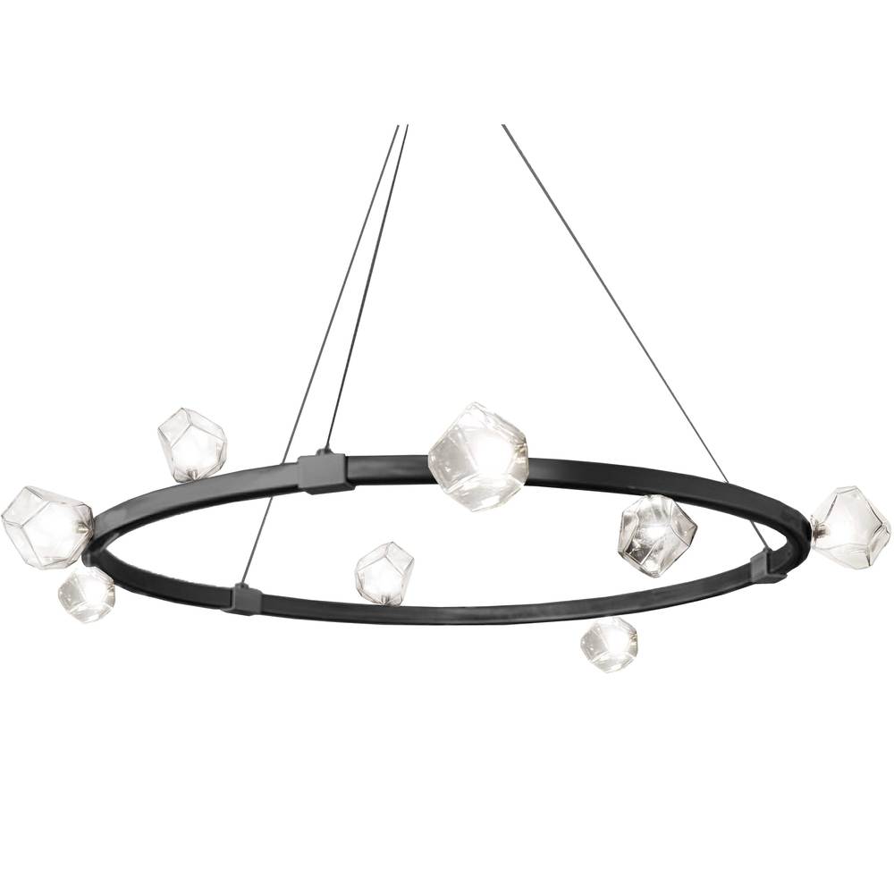 12LT Halogen Chandelier, MB w/ Clear Gls