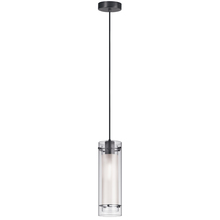  22152-CF-MB - 1LT Incandescent Pendant,  MB with CLR/FR Glass