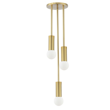  ADS-63P-AGB - 3 Light Incandescent Pendant, Aged Brass