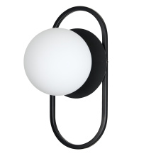 Dainolite BUR-121W-MB-WH - 1LT Wall Sconce, MB w/ Opal glass