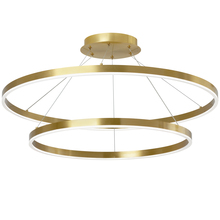  CIR-3397C-AGB - 97W Chandelier, Aged Brass with White Acrylic Diffuser