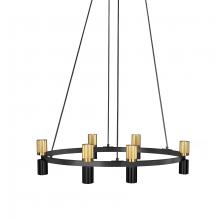  CRL-3612C-MB-AGB - 12LT Chandelier, MB & AGB