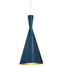 Dainolite HKI-81P-BL-GLD - 1LT Incan Pendant Blue Gold Pebbled Interior