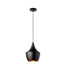 Dainolite HKI-91P-BK - 1LT Pendant, Aluminum Black