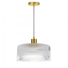  NAD-123P-AGB-FL - 1LT Pendant, AGB w/ FL Glass