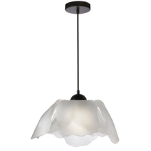  PAS-171P-MB-WH - 1 Light Incandescent Pendant, Matte Black w/ FR Acrylic Diffuser