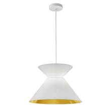  PAT-181P-WH-692 - 1LT Patricia Pendant, WHT/GLD Shade, WH