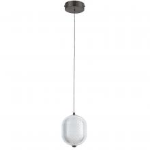  PRI-67LEDP-MB - 8.5W Pendant Matte Black with Clear Acrylic Diffuser