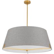  PST-324P-AGB-GRY - 4 LT Incandescent Pendant, AGB w/ GRY fabric shade