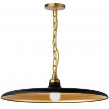  QTN-241P-MB-AGB - 1LT Pendant, AGB w/ MB & GLD Shade