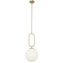 Dainolite SIM-121P-AGB - 1LT Incandescent Pendant, AGB w/Opal Glass