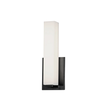 Dainolite VLD-172-10-MB - 12W Matte Black Vanity Light w/ White Glass