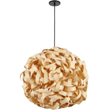 Dainolite BLY-241P-MB - Bailey 24” Modern Bamboo Ribbon Pendant Light
