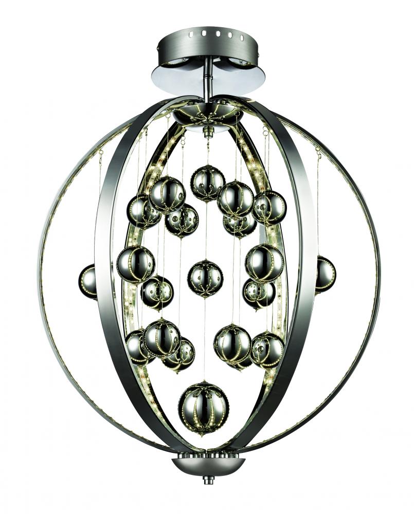 1 LED SEMI FLUSH-PC GLOBES-LG