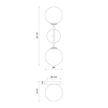 Ciana Designs  WB10013MB - Lara Wall Sconce