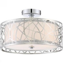 Ciana Designs  SF1048/3CH - Lazarus 3 light Semi-Flush Mount in Chrome