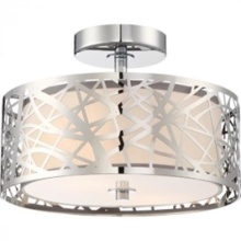 Ciana Designs  SF1049/2CH - Lazarus 2 light Semi-Flush Mount in Chrome