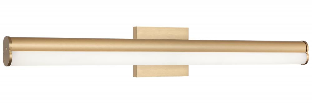 1 LT 33"W "JUNCTION" AGED GOLD LED WALL SCONCE