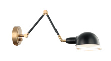 Matteo Lighting S00721AGBK - Blare Wall Sconce