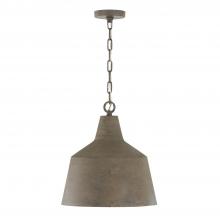 Capital Canada 335311CY - 1-Light Tapered Metal Pendant in Clay