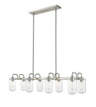  471-8L-BN - 8 Light Linear Chandelier