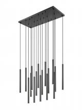  919MP24-17L-MB-LED - 17 Light Linear Chandelier