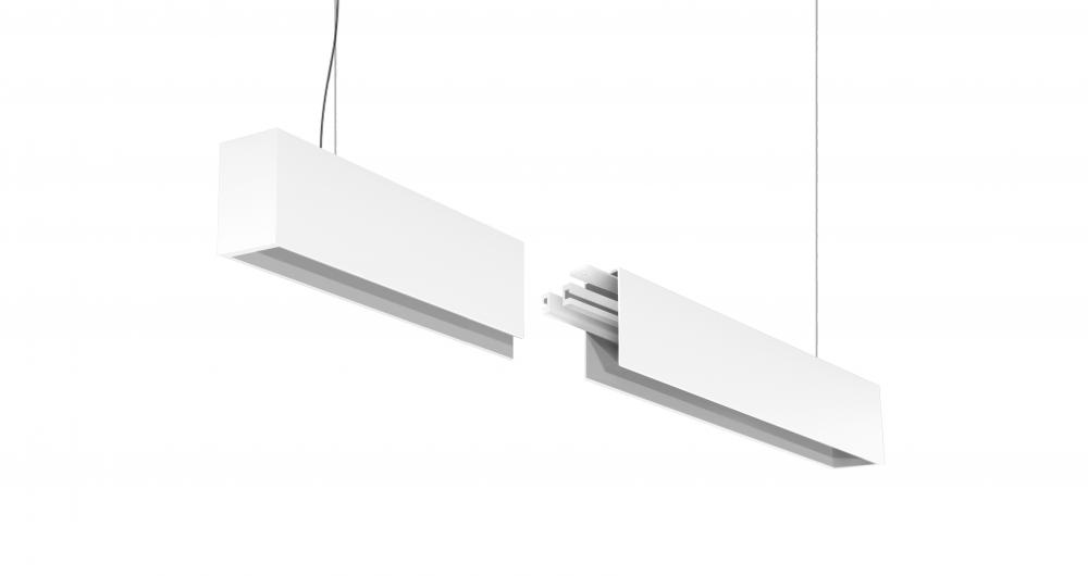 4' LED Linear Suspension Mount Extension Kit, 2" Wide, 3000K, White