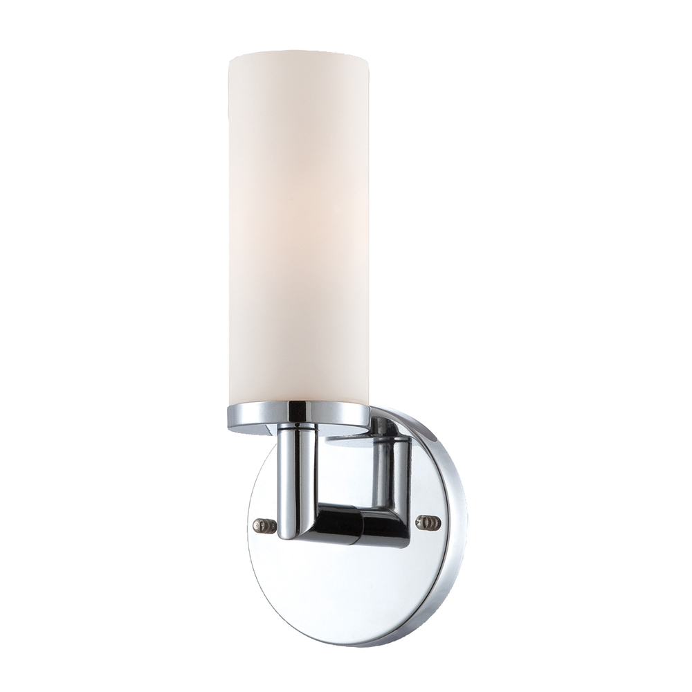 Sydney, 1LT Wall Sconce, Wht/chr