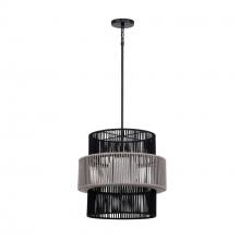  46632-012 - Aden 1 Light Outdoor Pendant in Grey