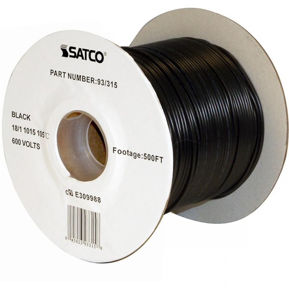Pulley Bulk Wire; 18/3 SJT 105C Pulley Cord; 250 Foot/Spool; Black