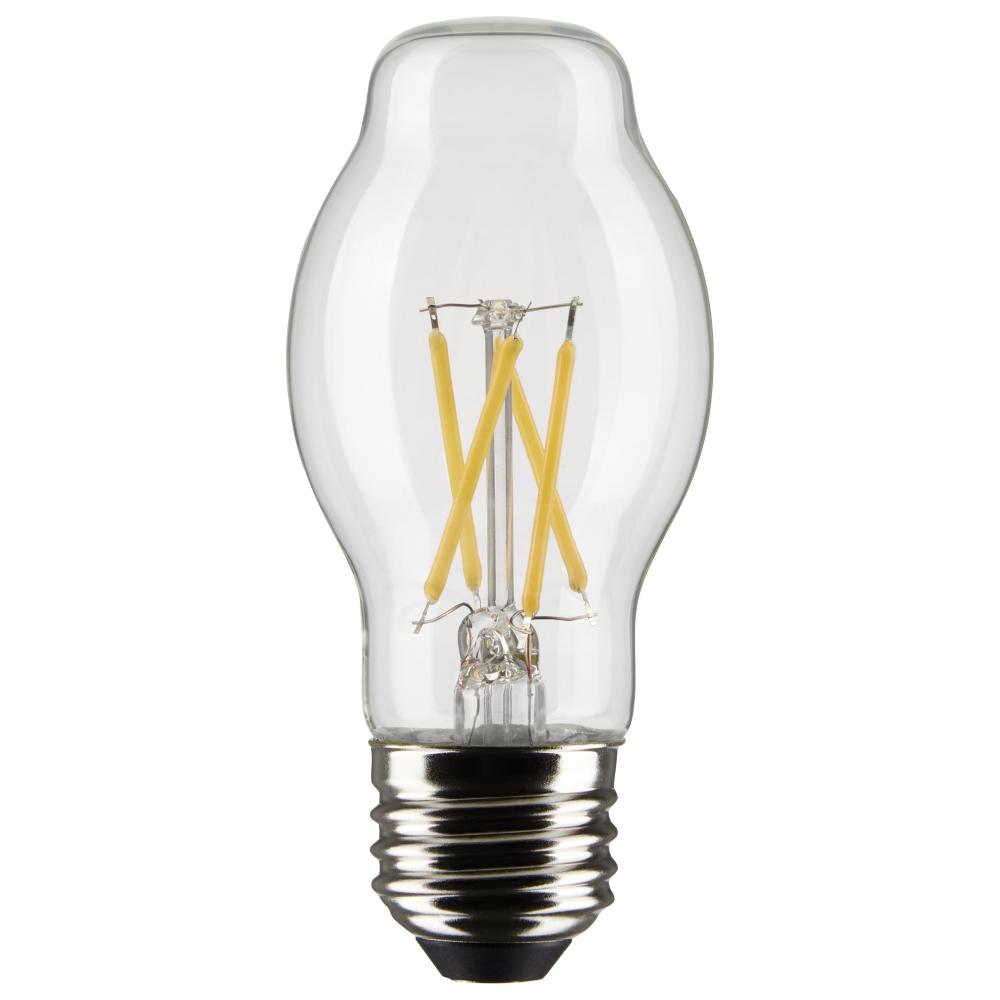 5 Watt BT15 LED; Clear; Medium base; 90 CRI; 2700K; 120 Volt