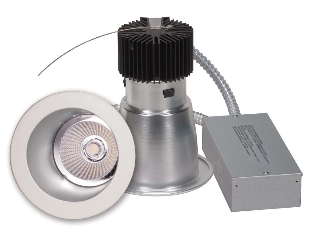 15 watt Commercial LED Downlight Retrofit; 4 inch; 4000K; 100-277 volts