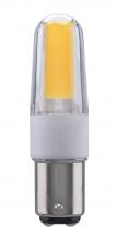  S11214 - 4 Watt; LED; 3000K; Clear; Double Contact Bayonet base; 120-130 Volt