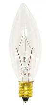  S3345 - 15 Watt B8 Incandescent; Clear; 1500 Average rated hours; 114 Lumens; Candelabra base; 130 Volt