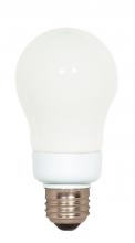 Satco Products Inc. S7282 - 7 Watt; A19 Compact Fluorescent; 4100K; 82 CRI; Medium base; 120 Volt