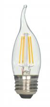  S9573 - 4.5 Watt CA11 LED; Clear; Medium base; 2700K; 450 Lumens; 120 Volt