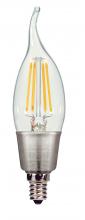  S9574 - 4.5 Watt CA11 LED; Clear; Candelabra base; 2700K; 450 Lumens; 120 Volt