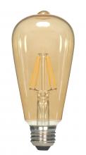  S9578 - 4.5 Watt ST19 LED; Transparent Amber; Medium base; 2000K; 350 Lumens; 120 Volt