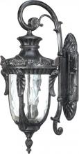  60/2021 - Dunmore; 3 Light; Large Wall Lantern; Arm Down with Clear Water Glass