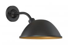  60/6905 - South Street - 1 Light Sconce with- Dark Bronze and Gold Finish