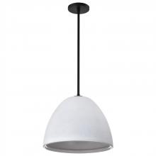 Nuvo 60/8013 - Collins; 14 Inch Mini Pendant; Ceramic with Silver Accents