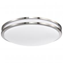 Nuvo 62/1638 - Glamour LED 24 inch; Flush Mount Fixture; Brushed Nickel Finish; CCT Selectable 3K/4K/5K