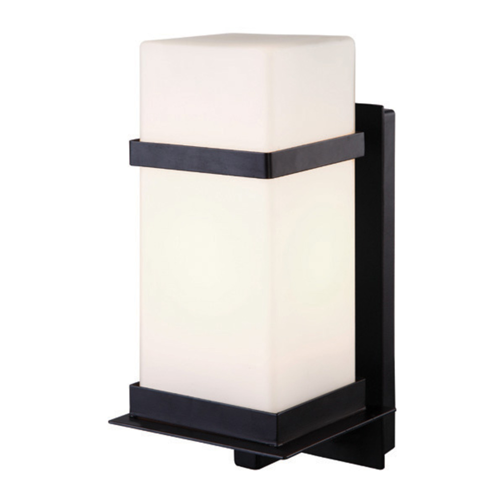 Havana, 1 Lt Outdoor Uplight, Flat Opal Glass, 100W Type A, 6" x 11 3/4" x 6 1/4"