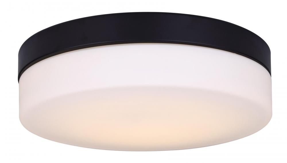 Jax LED Integrated Flush Mount Light, Black Finish