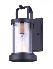  IOL457BKR - DELANO, MBK/Rope, 1 Lt Outdoor Down Light, Clear Glass, 60W Type A