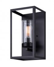 Canarm IOL576BK - KACE, IOL576BK, MBK Color, 1 Lt Outdoor Up Light, Clear Glass, 1 x 60W Type A